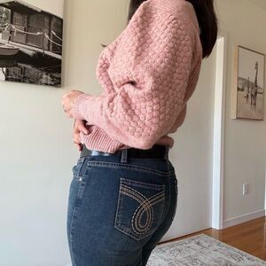 y2k grunge contrast stitch embroidered mid rise jeans